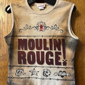Rare Vintage Moulin Rouge tank by skinnie minnie